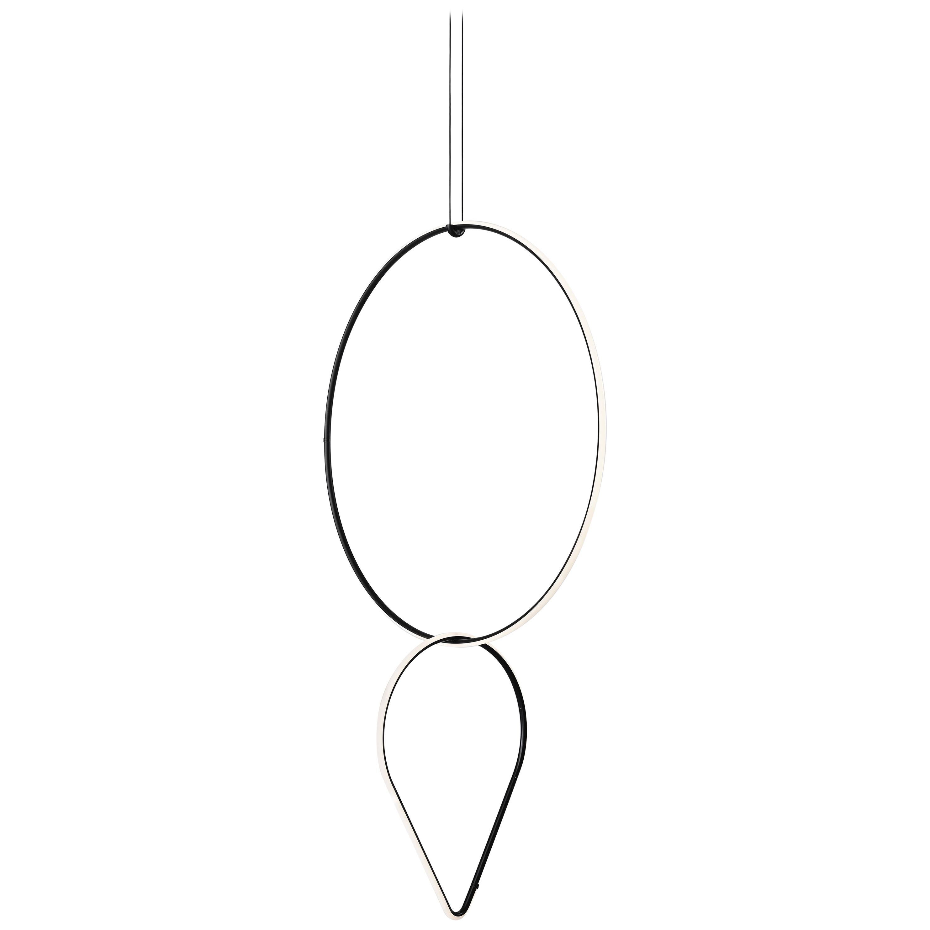 FLOS Large Circle and Drop Down Arrangements Light by Michael Anastassiades For Sale