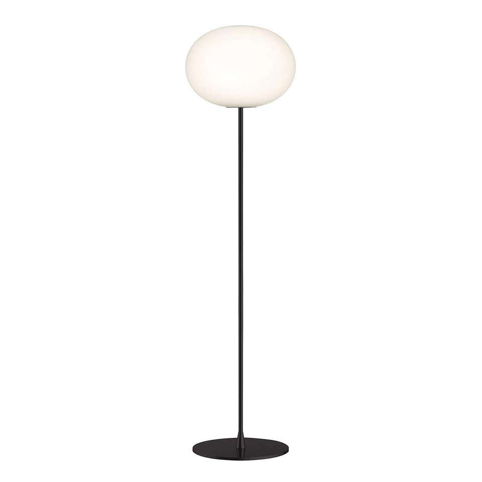 Customizable FLOS Small Glo Ball F1 Floor Lamp in Glass and Steel, by ...