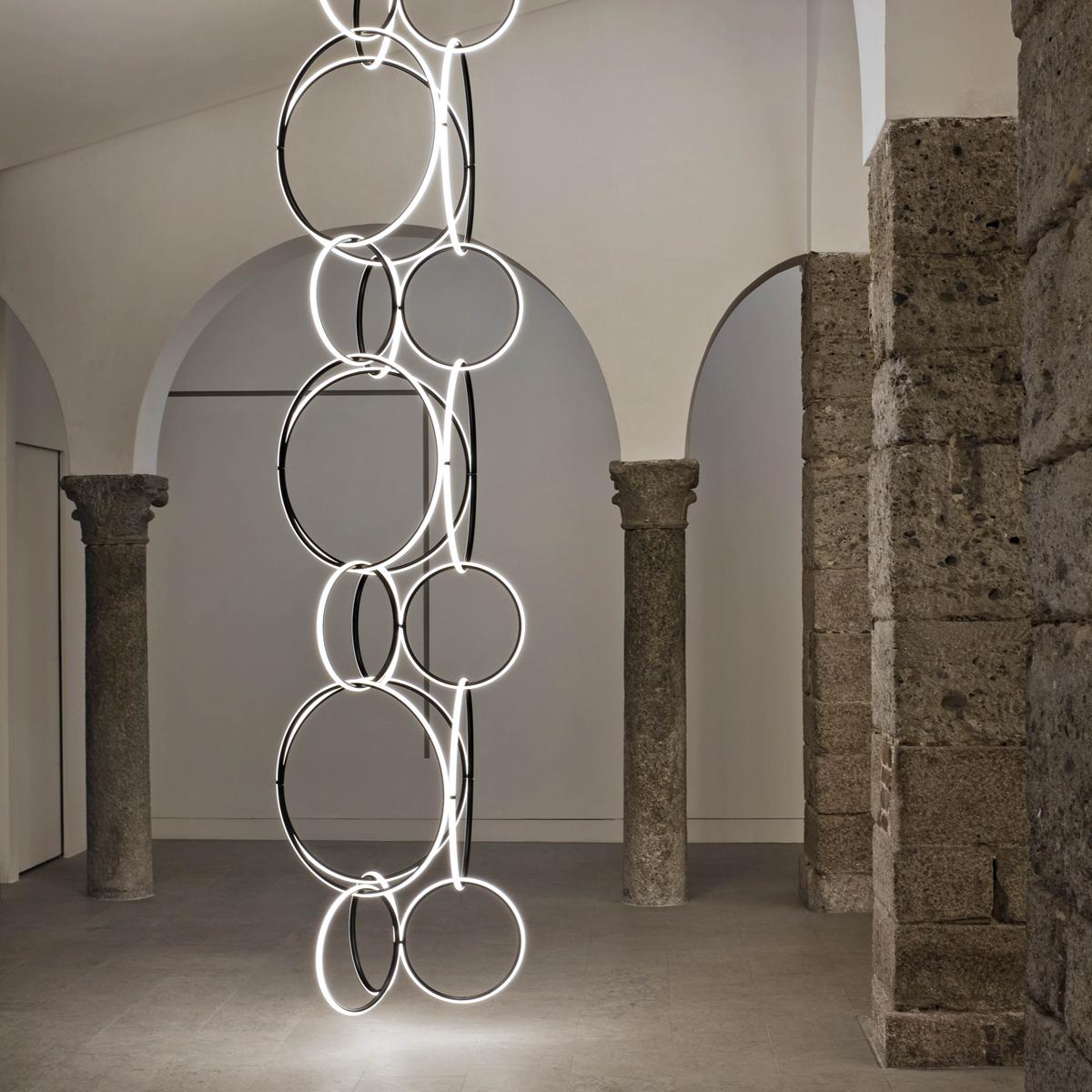 FLOS Large & Small Circles with Line Arrangements Light by Michael Anastassiades For Sale 5