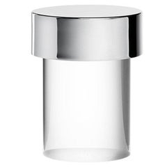 Flos Last Order Rechargeable Indoor/Outdoor Table Lamp in Steel with Clear Base