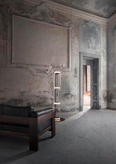 Flos Noctambule Floor Lamp with 3 Cylinders, Bowl and Base by Konstantin Grcic