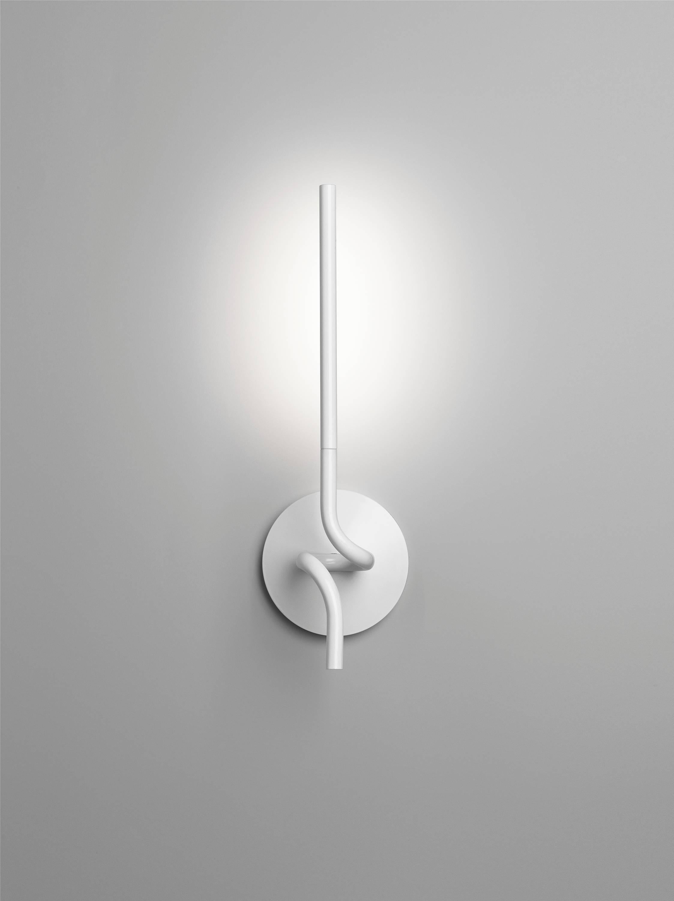 Modern FLOS Light Spring Single Wall Light in White by Ron Gilad