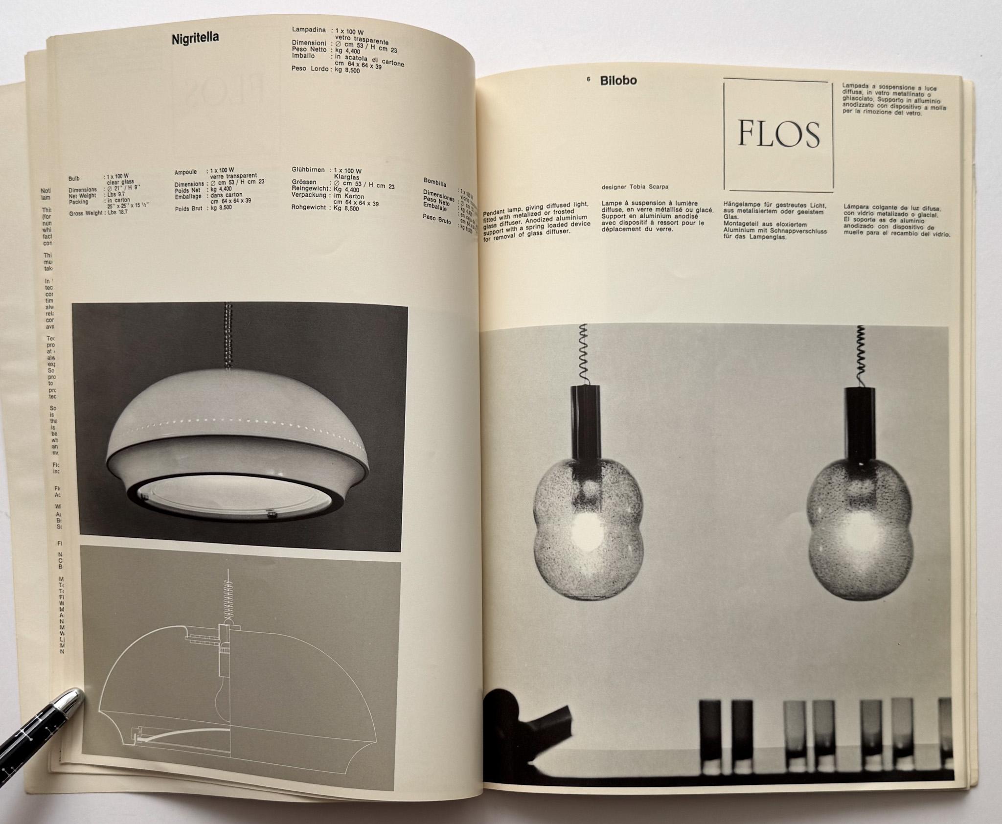 Catalogue d'éclairage de Flos, 1968 en vente 3