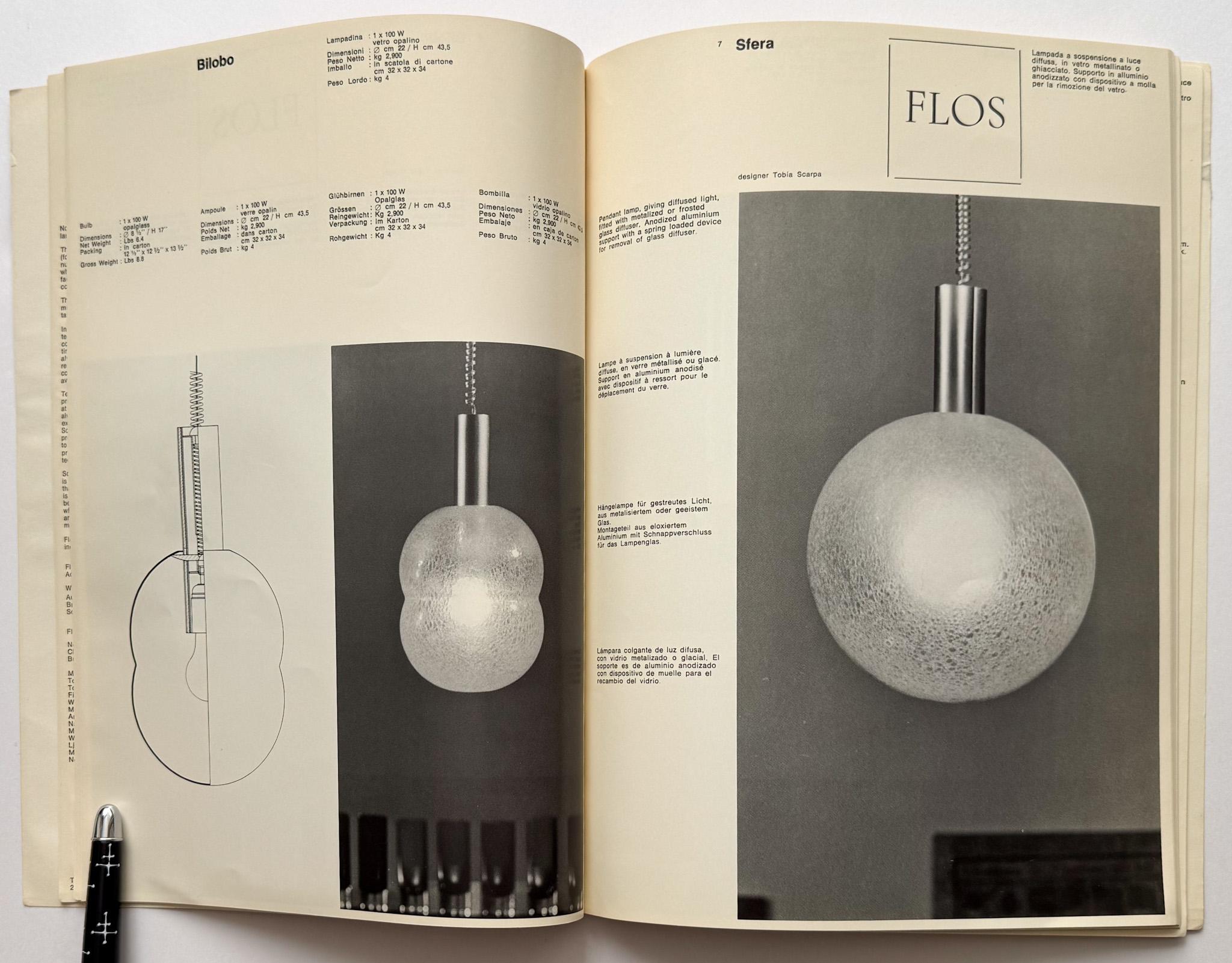 Catalogue d'éclairage de Flos, 1968 en vente 4