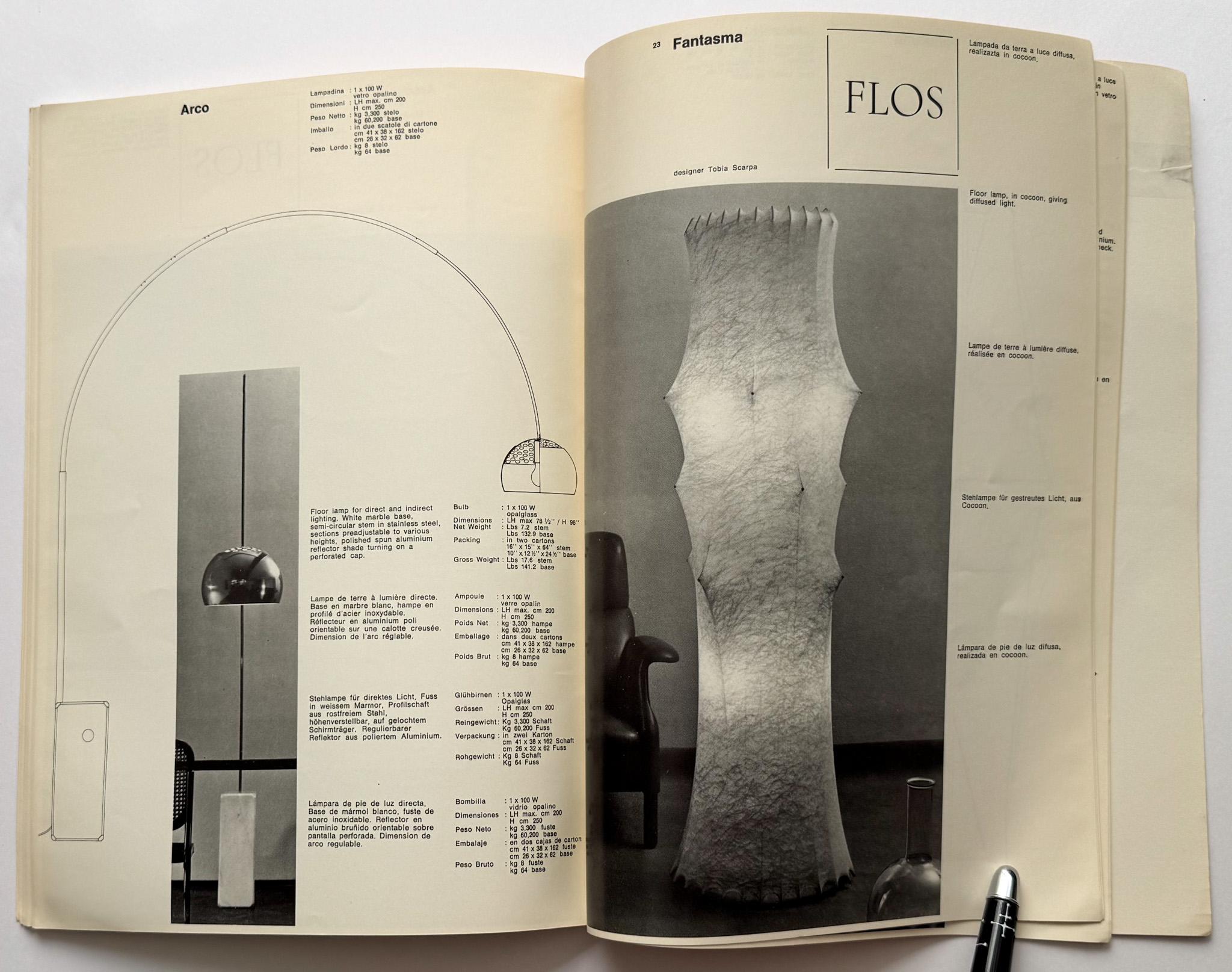 Catalogue d'éclairage de Flos, 1968 en vente 5