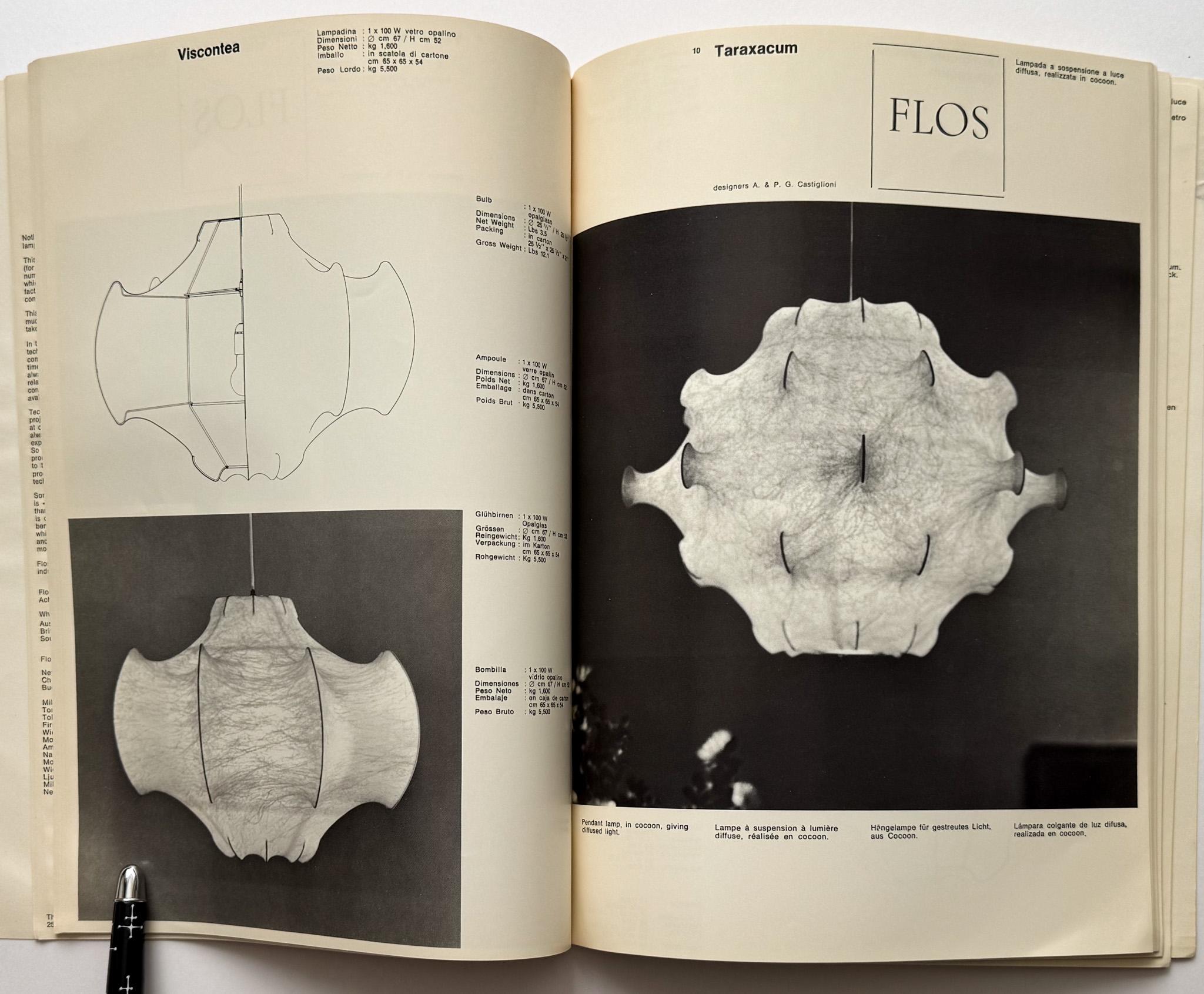 Catalogue d'éclairage de Flos, 1968 Bon état - En vente à New York, NY