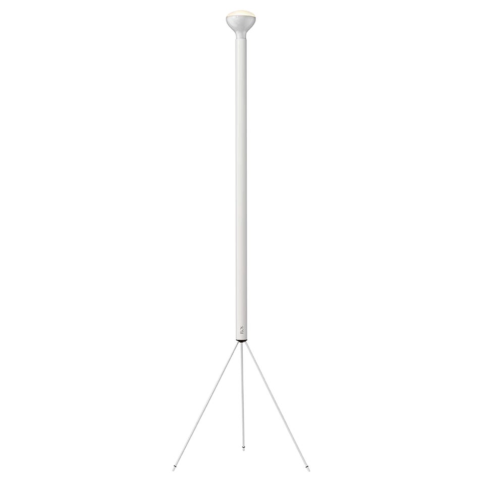 Lampadaire Flos Luminator blanc avec cadre en fer et métal