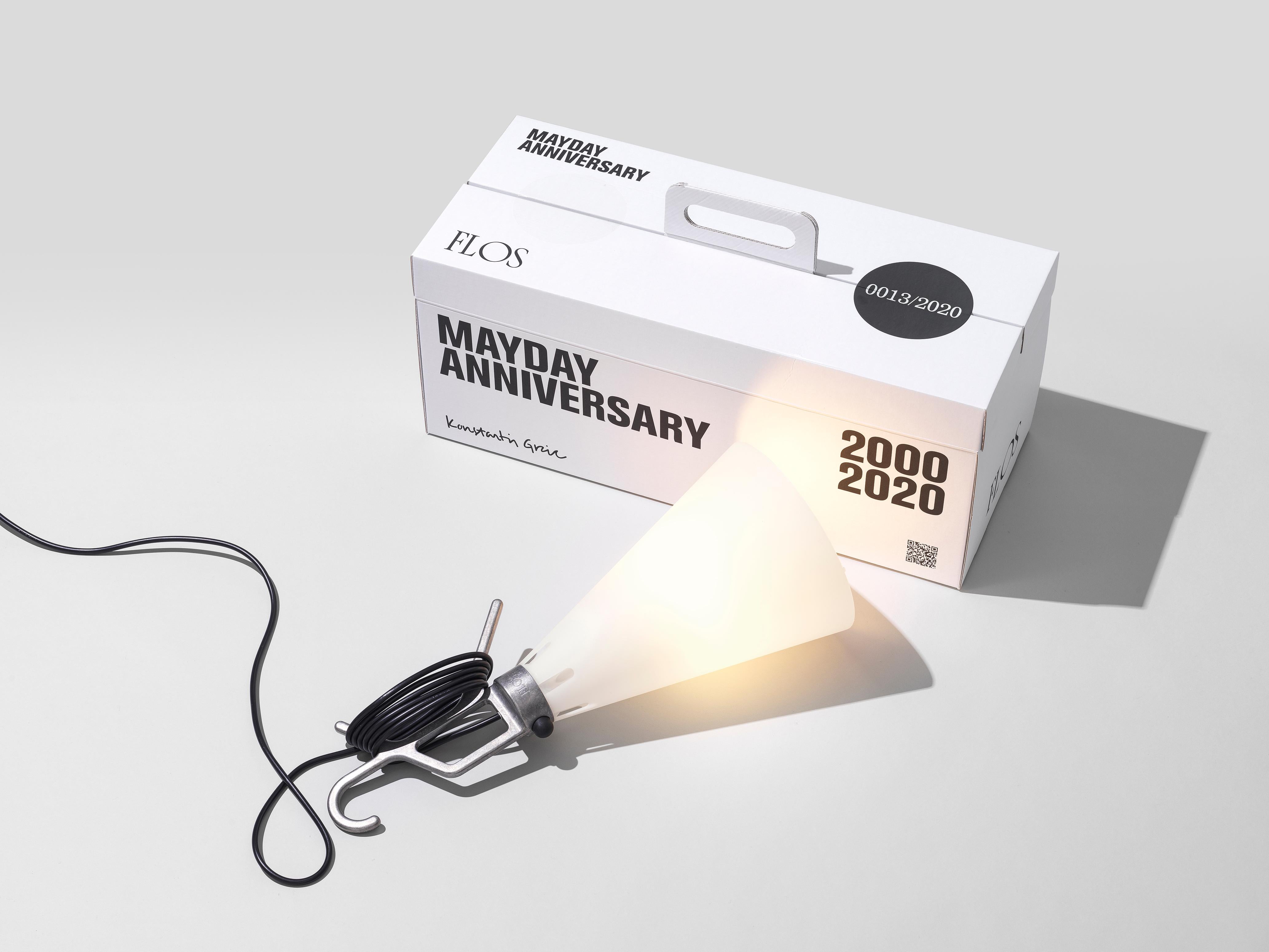 Flos Mayday Anniversary Multi Use Lamp in Light Grey by Konstantin Grcic 2