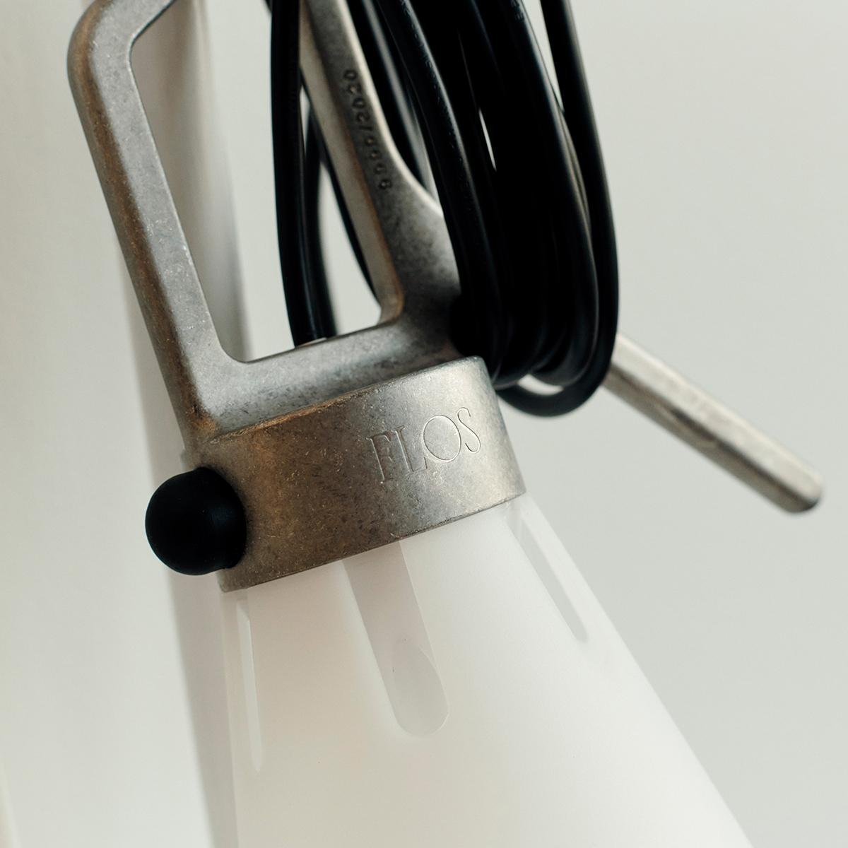 Anodized Flos Mayday Anniversary Multi Use Lamp in Light Grey by Konstantin Grcic