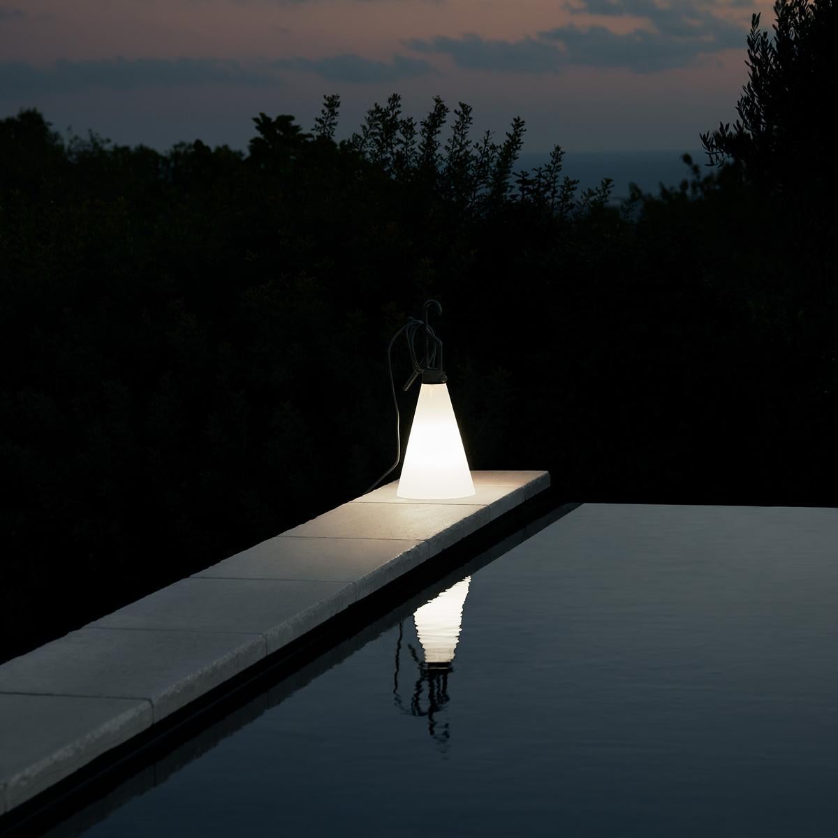 Contemporary Flos Mayday Outdoor Pendant in Mustard Yellow with Polypropylene Frame For Sale
