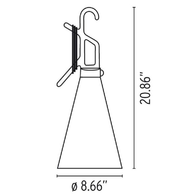 Flos Mayday Outdoor Pendant in Mustard Yellow with Polypropylene Frame For Sale 2