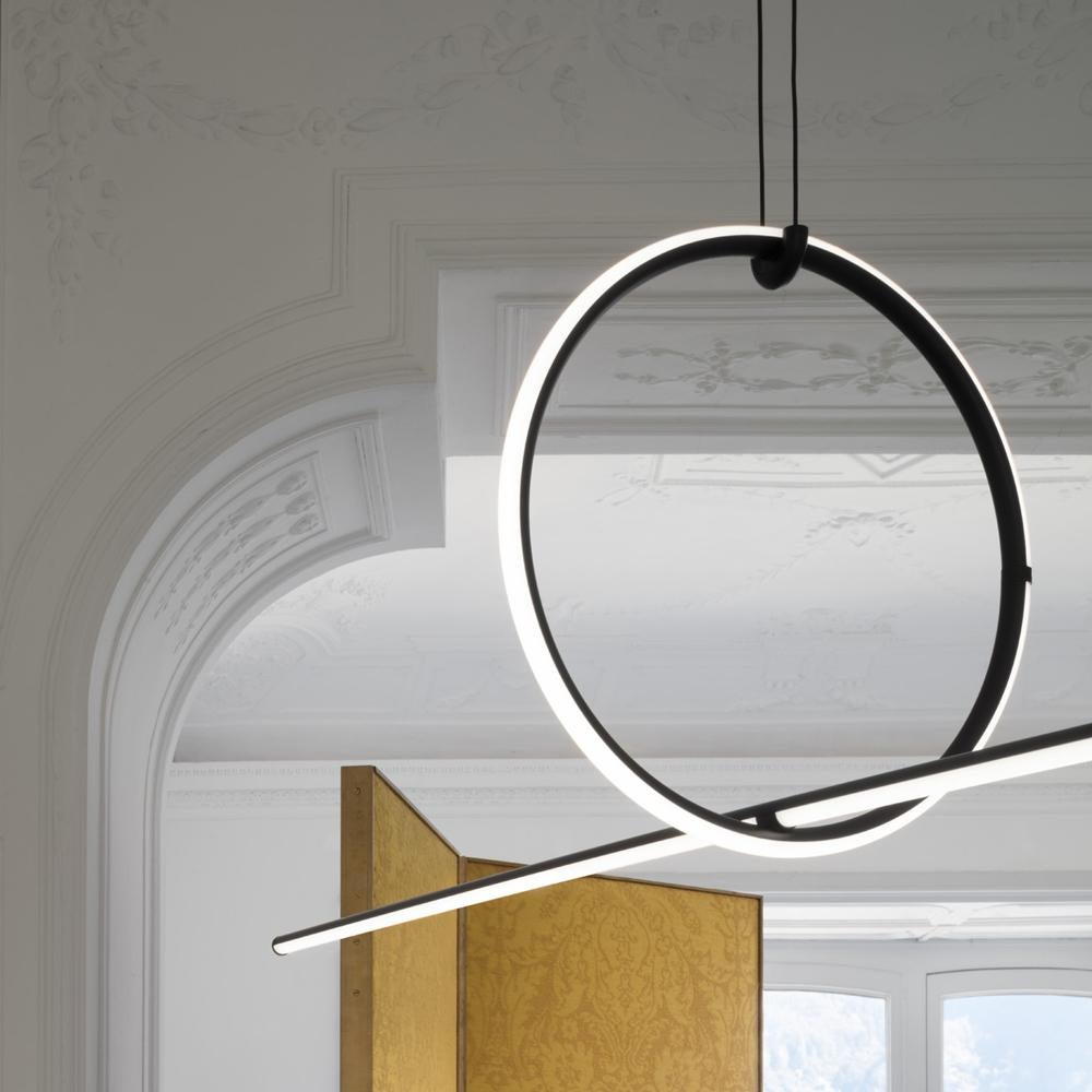 Italian FLOS Medium Circle and Line Arrangements Light by Michael Anastassiades For Sale