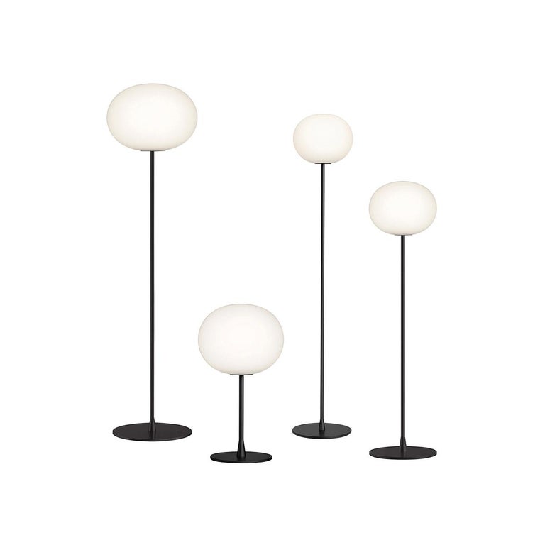Customizable Flos Medium Glo Ball F2 Floor Lamp in Glass and Steel, by  Jasper Morrison For Sale at 1stDibs