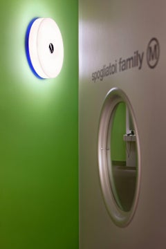 FLOS Mini Button Wall and Ceiling Light in Glass by Piero Lissoni