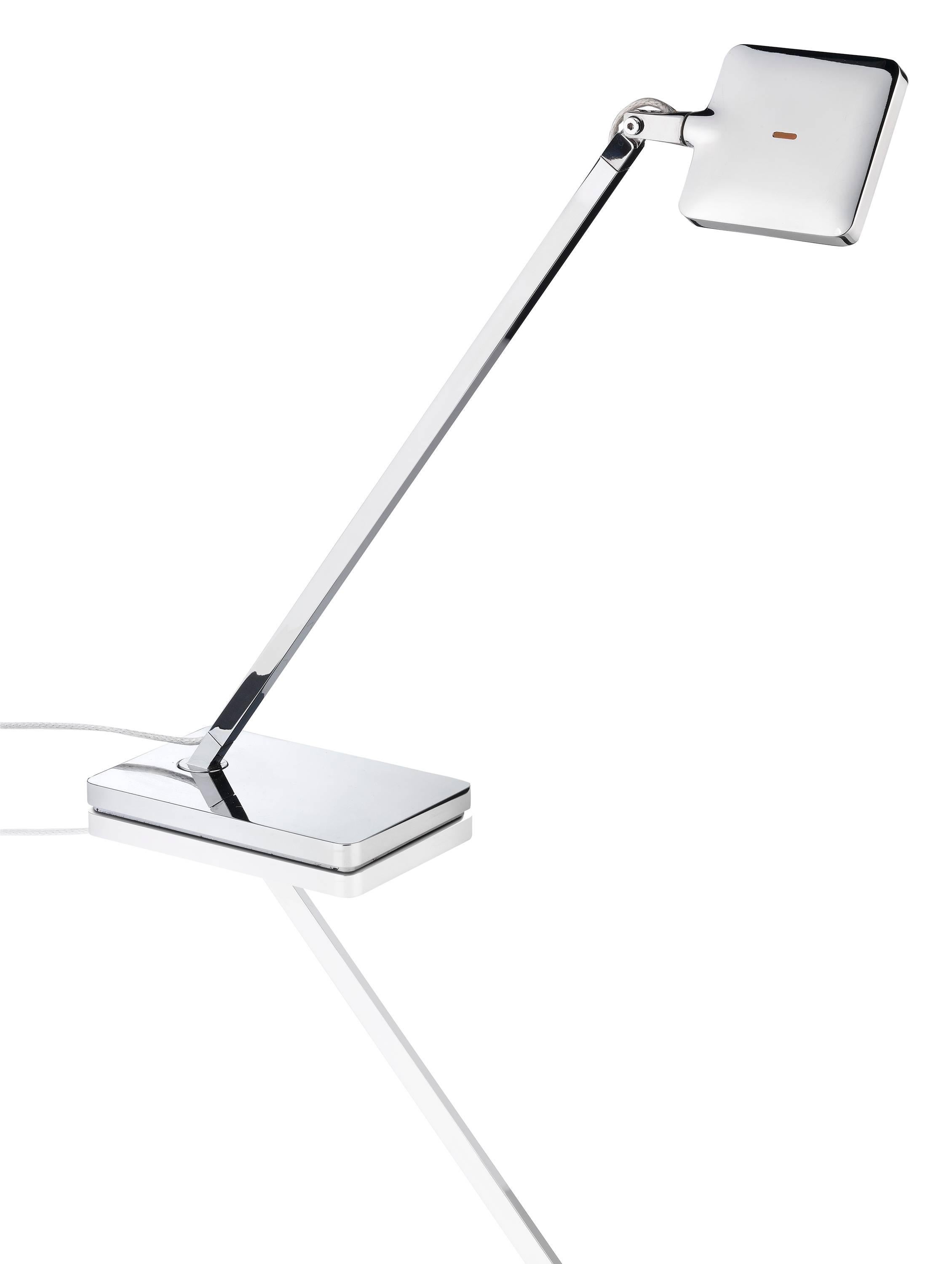 Modern FLOS Minikelvin LED Chrome Table Lamp by Antonio Citterio w/ Toan Nguyen