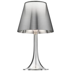FLOS Miss K Table Lamp in Aluminized Silver by Philippe Starck
