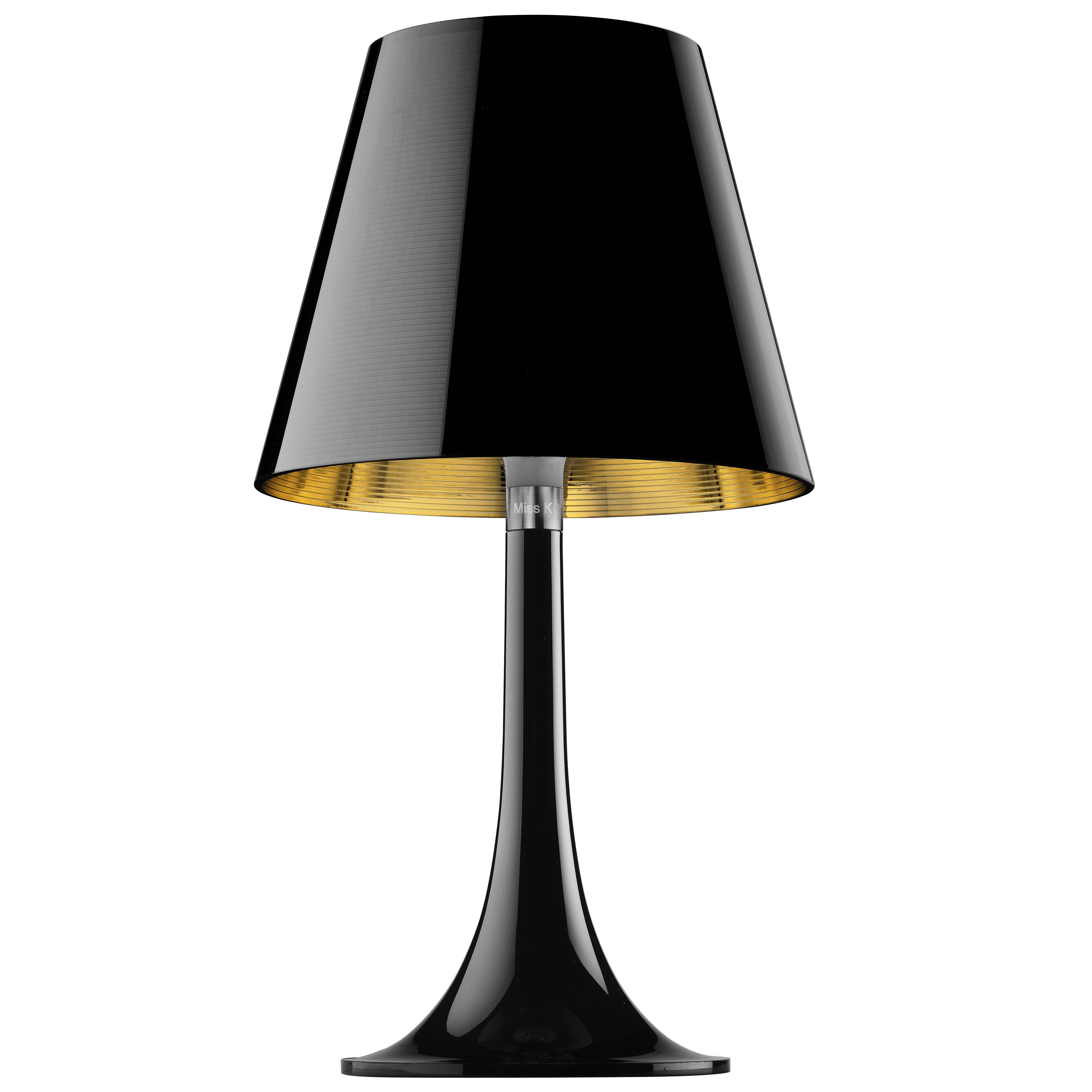 FLOS Miss K Table Lamp in Black by Philippe Starck For Sale