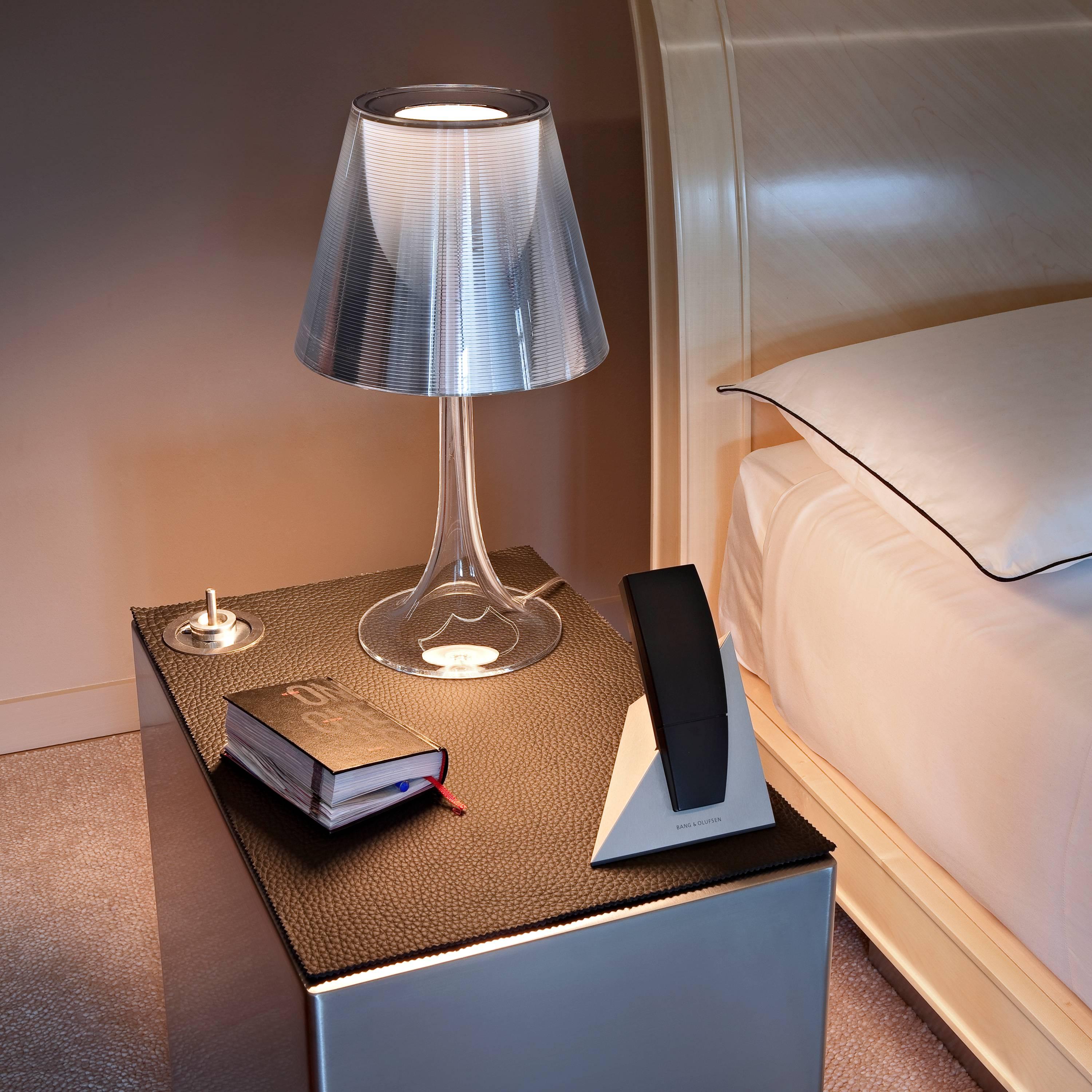 Italian FLOS Miss K Table Lamp in Fumée by Philippe Starck For Sale