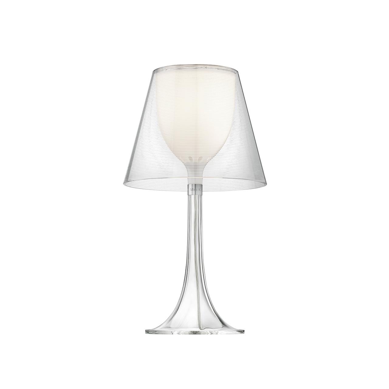 Flos Miss K Table Lamp in Transparent by Philippe Starck