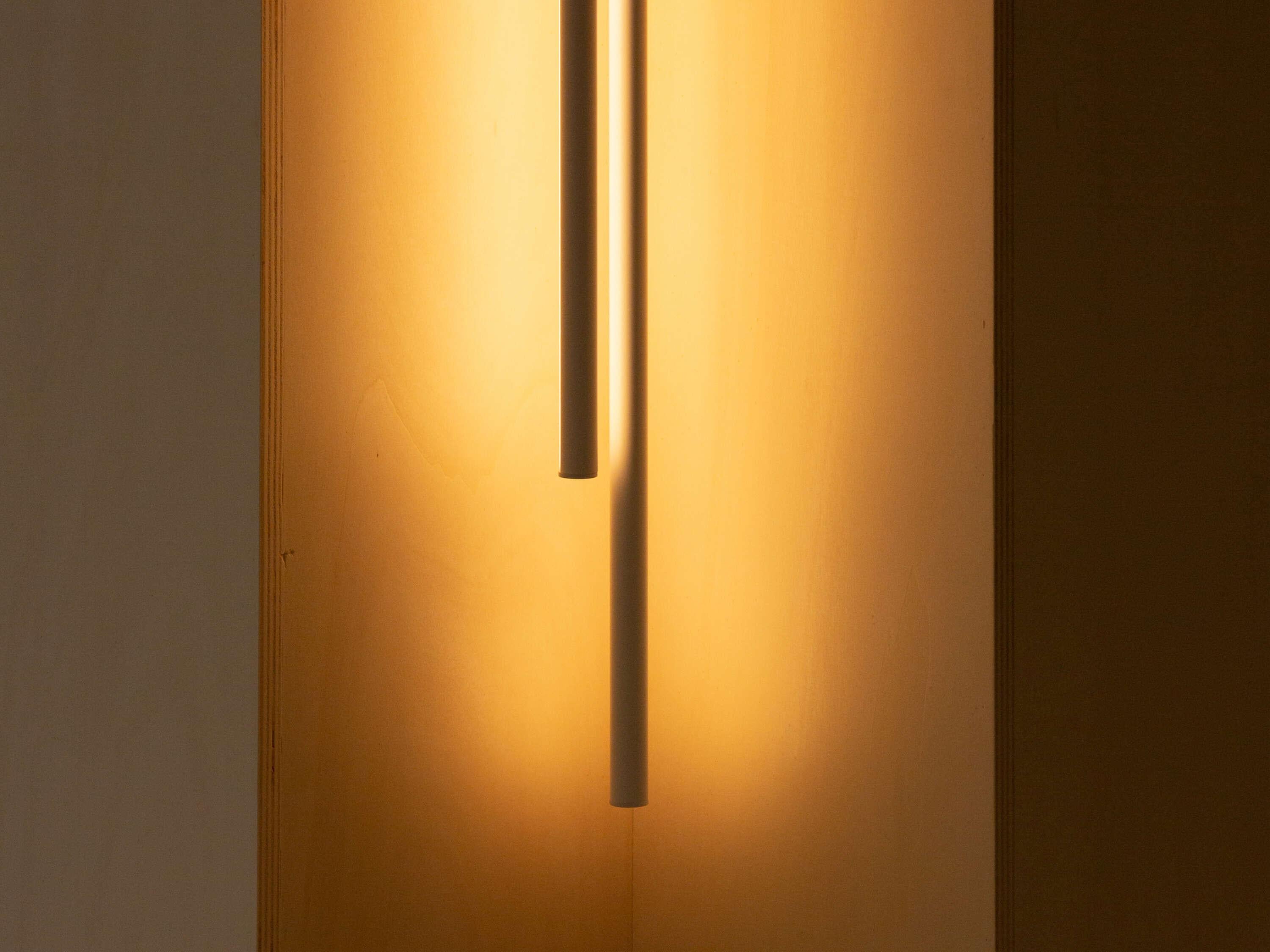 Flos My Lines Suspended Lamp in Anodized Aluminum and Matt White Color by Michael Anastassiades

My Lines is a suspended lamp with diffused light composed of two vertical bars that can be oriented, attached to a canopy with matte white finish. Each