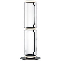 FLOS Noctambule Floor Lamp with 2 High Cylinders and Base by Konstantin Grcic