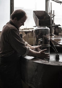 Flos Noctambule Stehlampe mit Zylinder und Sockel von Konstantin Grcic