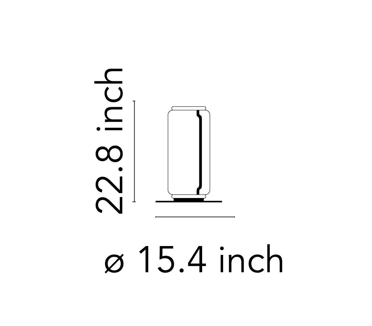 Italian Flos Noctambule Floor Lamp with High Cylinder and Base by Konstantin Grcic For Sale