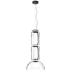 Flos Noctambule Pendant Light with 2 Cylinders and Bowl by Konstantin Grcic