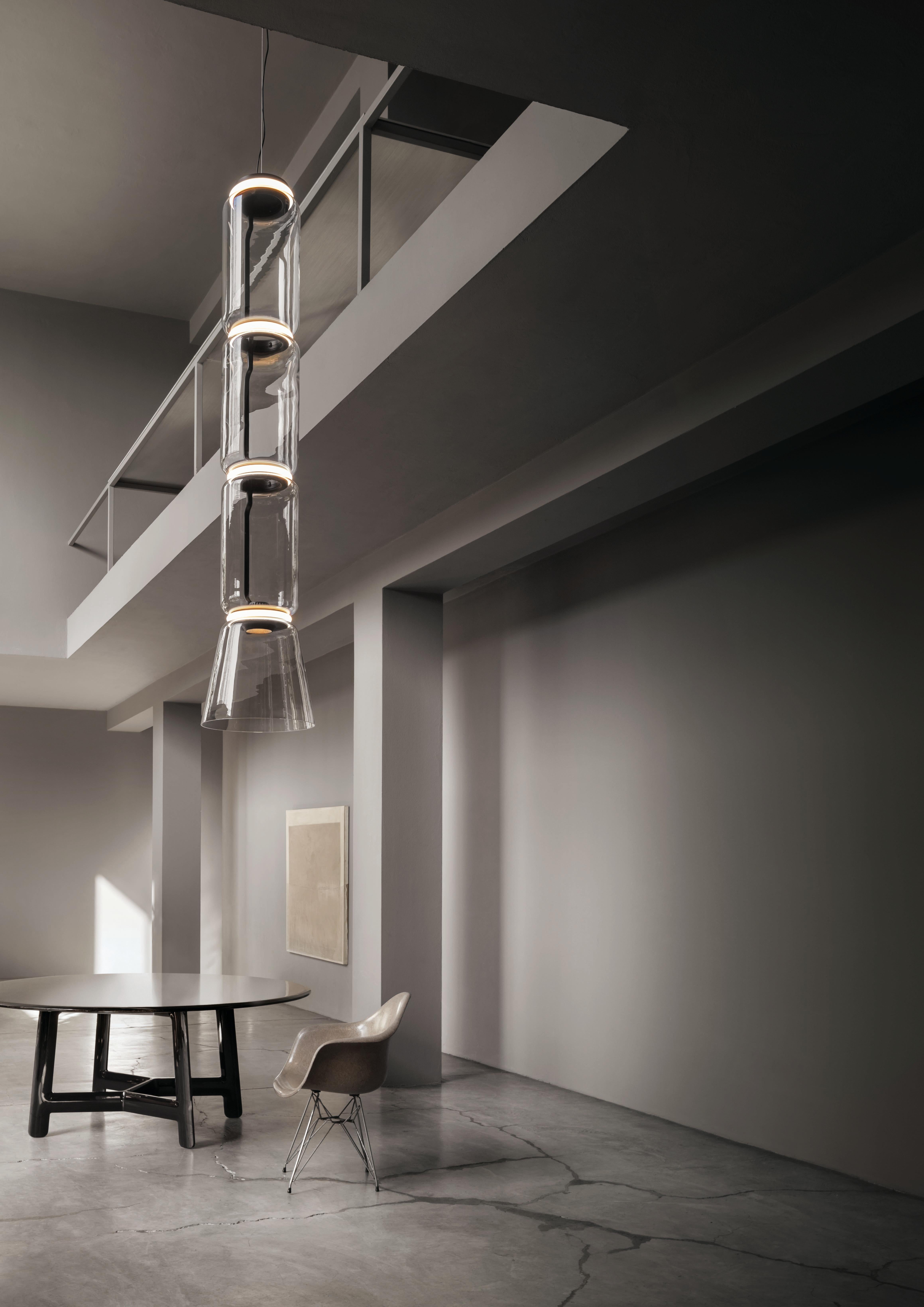 Moderno Flos Noctambule - Lampada a sospensione con 2 cilindri e cono di Konstantin Grcic in vendita