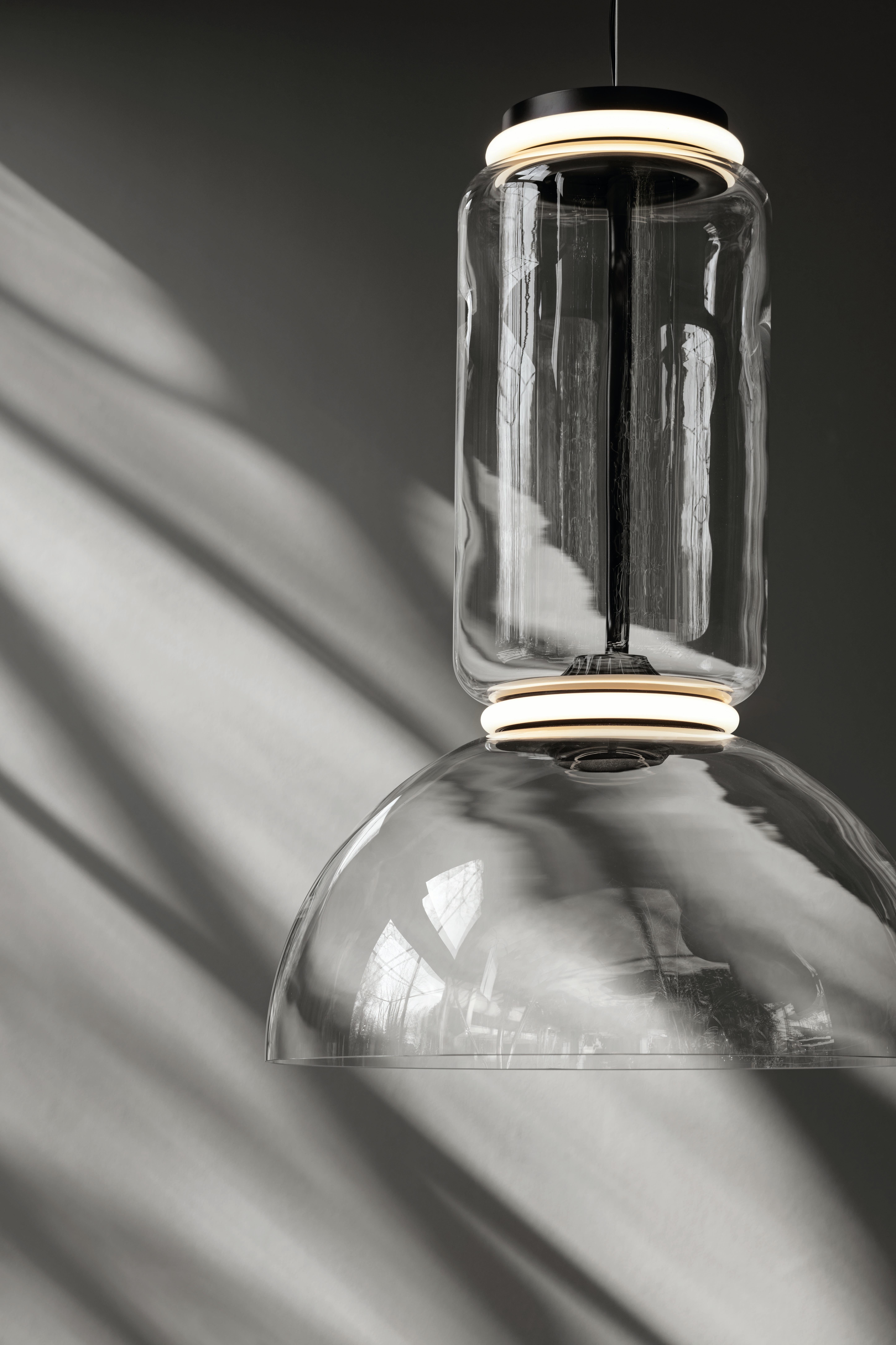 XXI secolo e contemporaneo Flos Noctambule, lampada a sospensione con 3 cilindri e ciotola di Konstantin Grcic in vendita