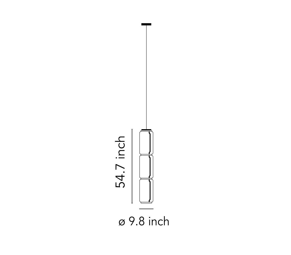 Flos Noctambule Pendant Light with 3 Cylinders by Konstantin Grcic In New Condition For Sale In Brooklyn, NY