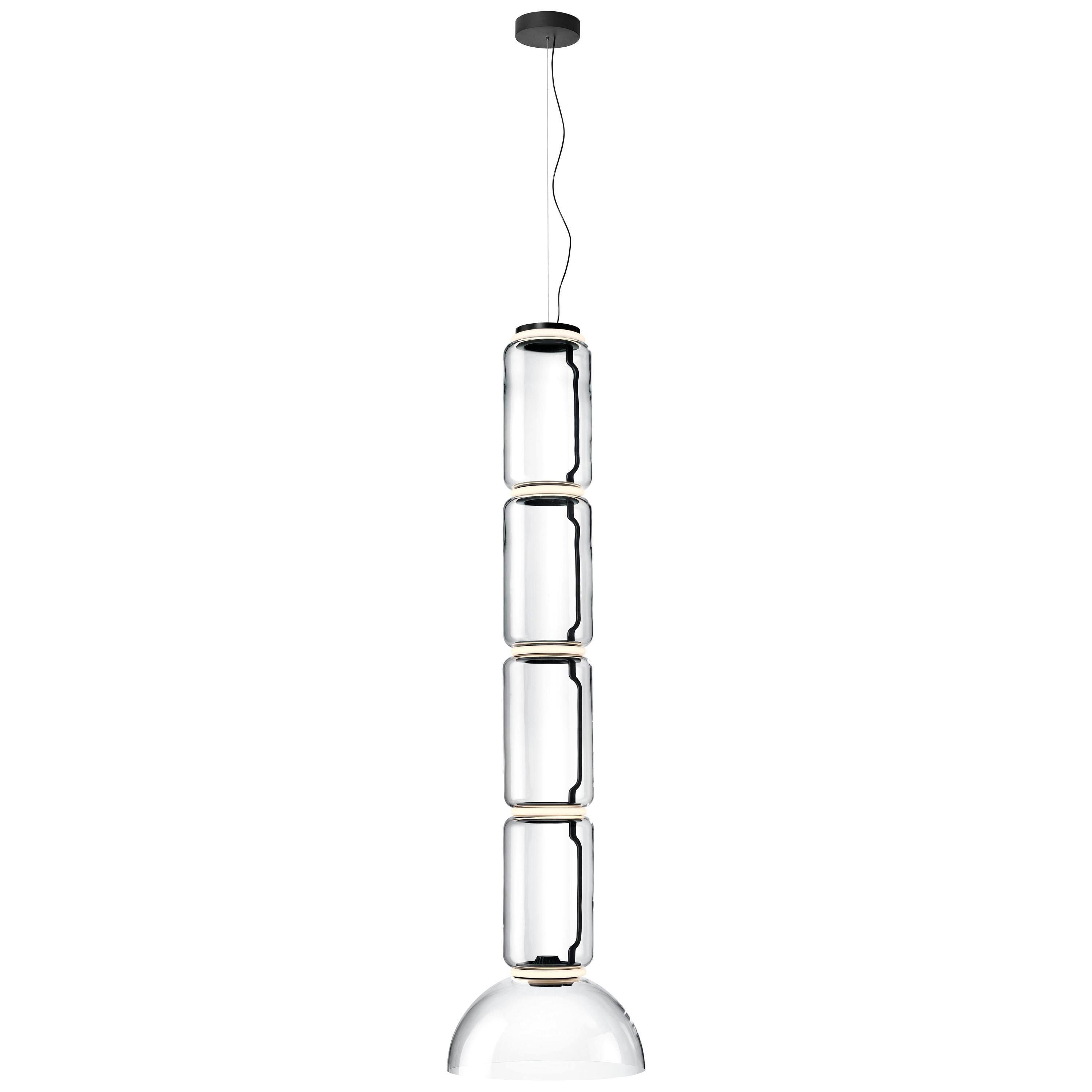 Flos Noctambule Pendant Light with 4 Cylinders and Bowl by Konstantin Grcic For Sale