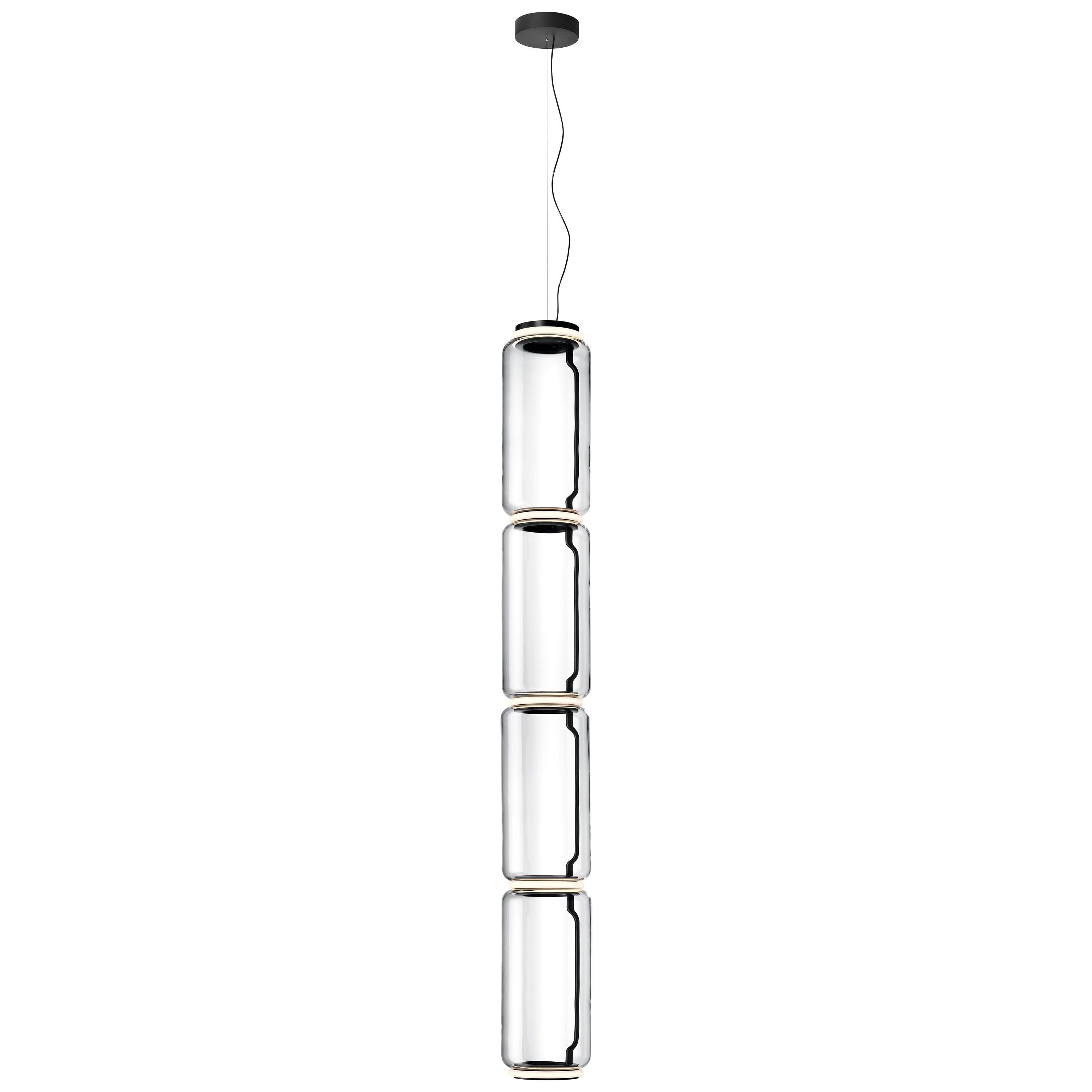 Flos Noctambule Pendant Light with 4 High Cylinders by Konstantin Grcic For Sale