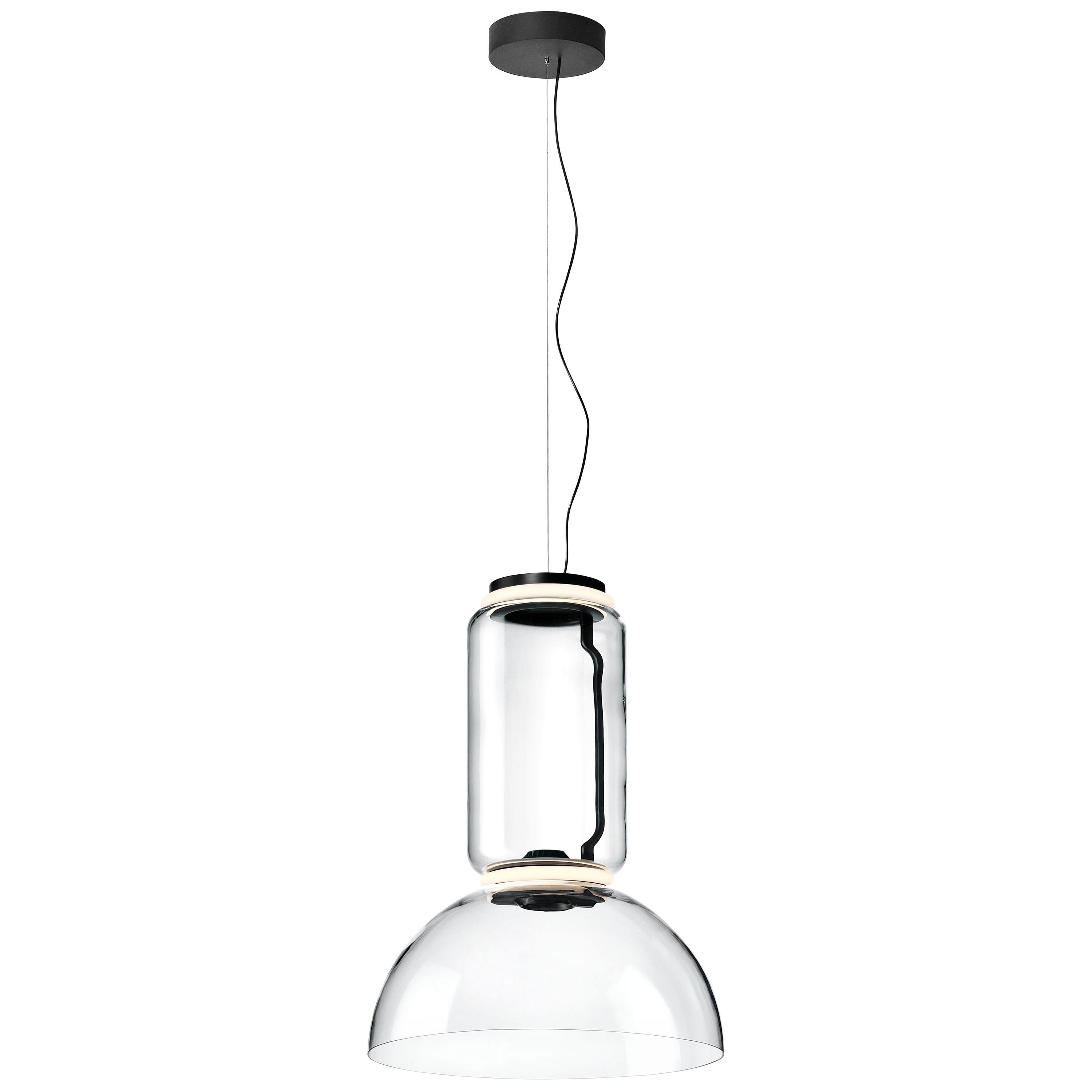 Lampe à suspension Flos Noctambule avec cylindre et bol de Konstantin Grcic