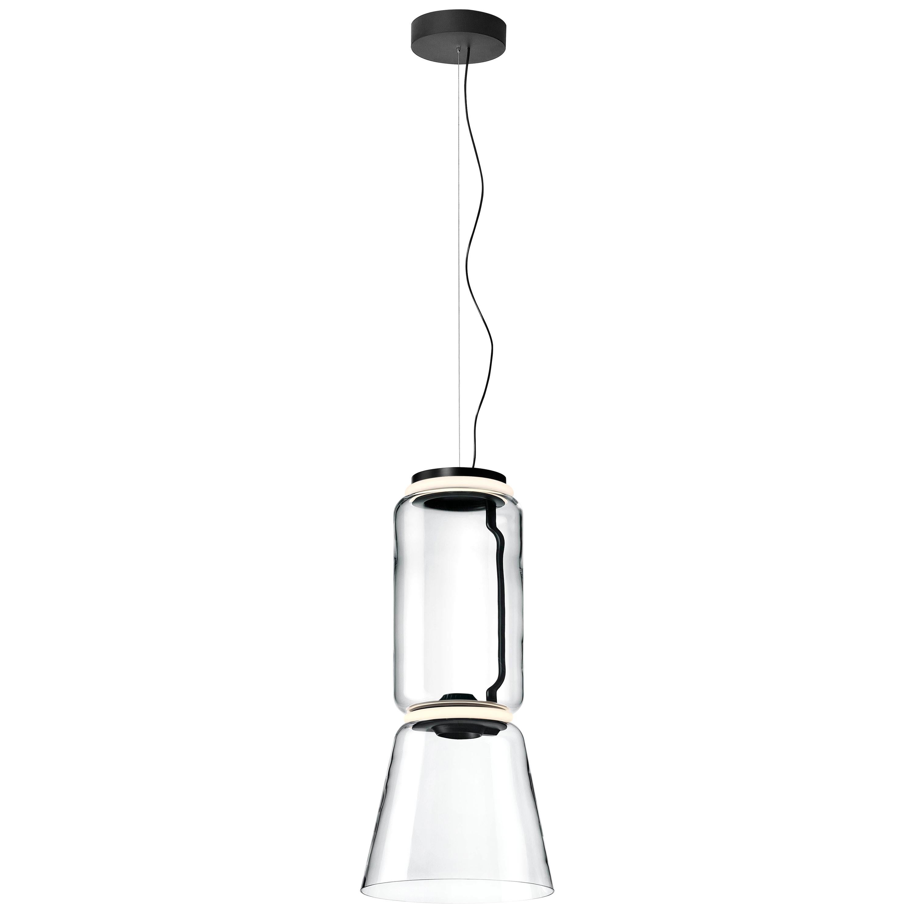 Lampe à suspension Flos Noctambule avec cylindre et cône de Konstantin Grcic