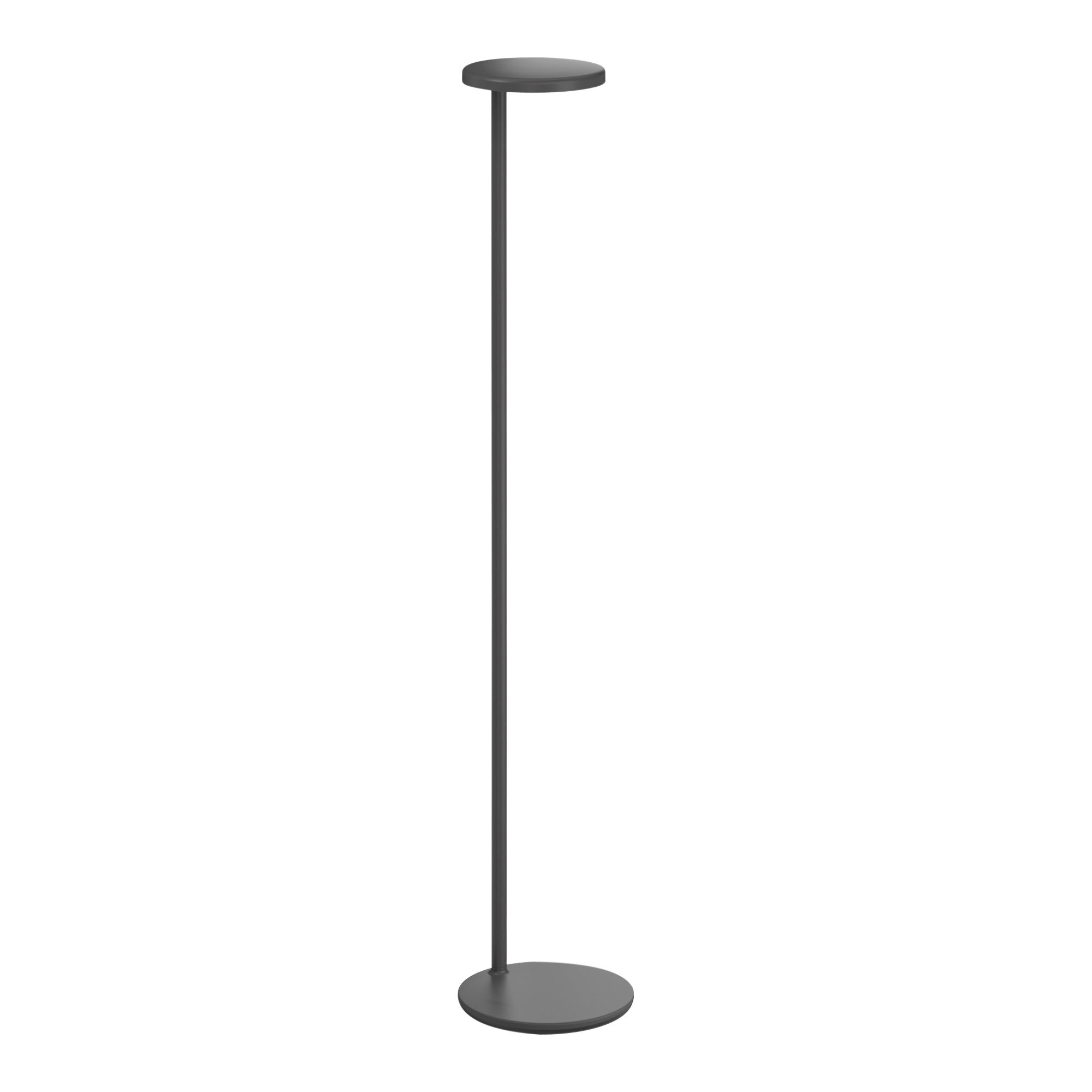 Lampadaire Flos Oblique 3000K en anthracite avec USB-C de Vincent Van Duysen