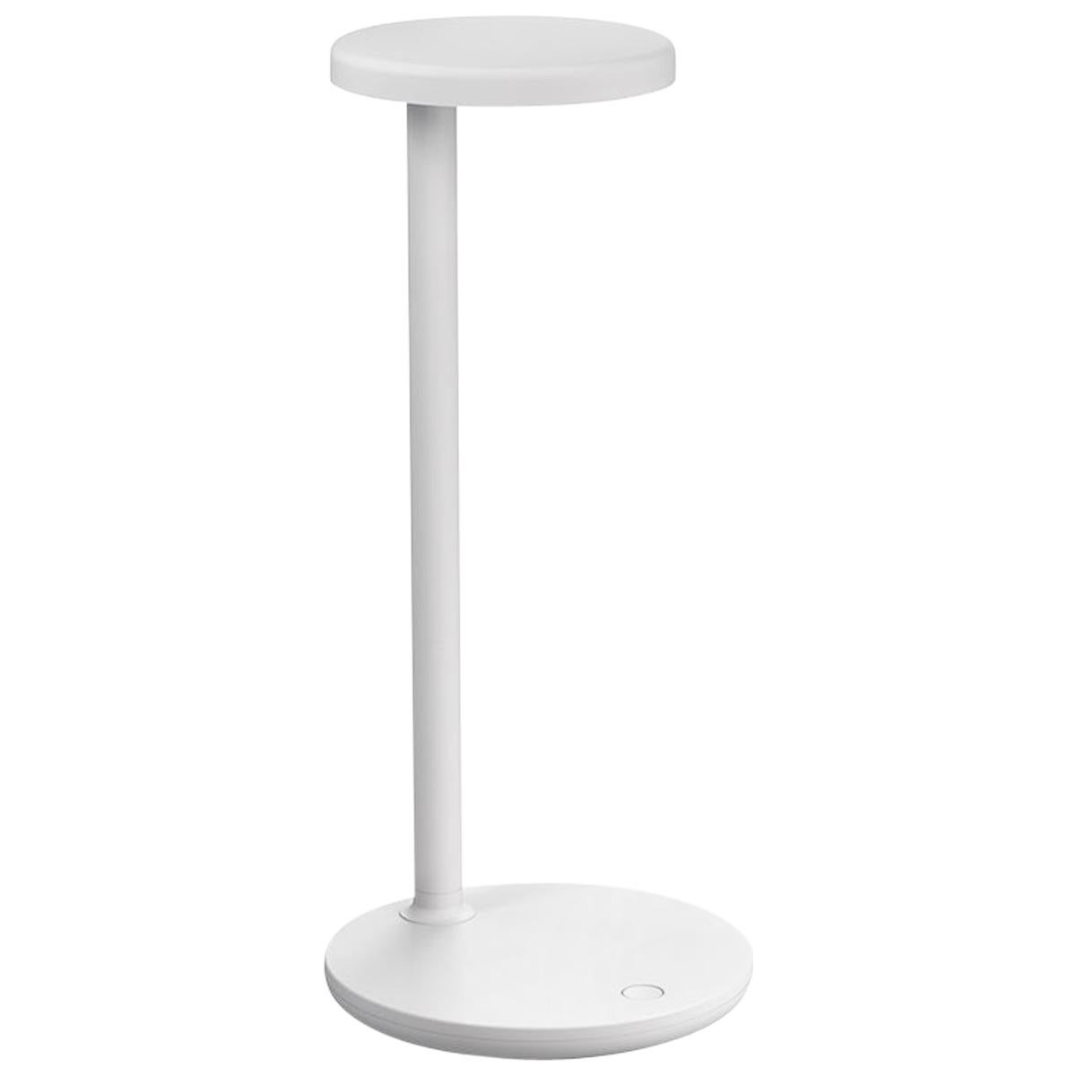 Flos Oblique 3000K Table Lamp in White by Vincent Van Duysen For Sale