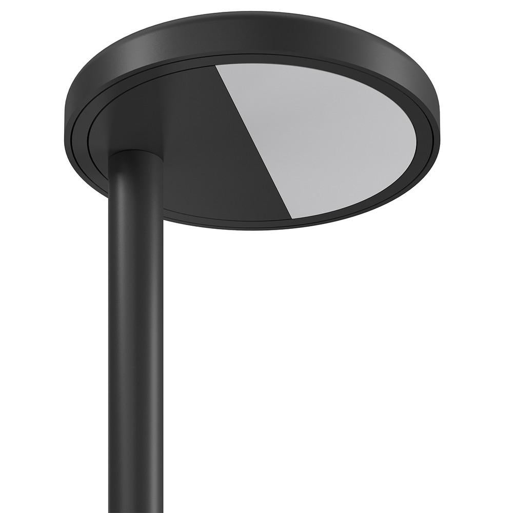 Aluminum Flos Oblique LED 3000K Desk Lamp & Qi in Anthracite with Wireless Charging Base For Sale