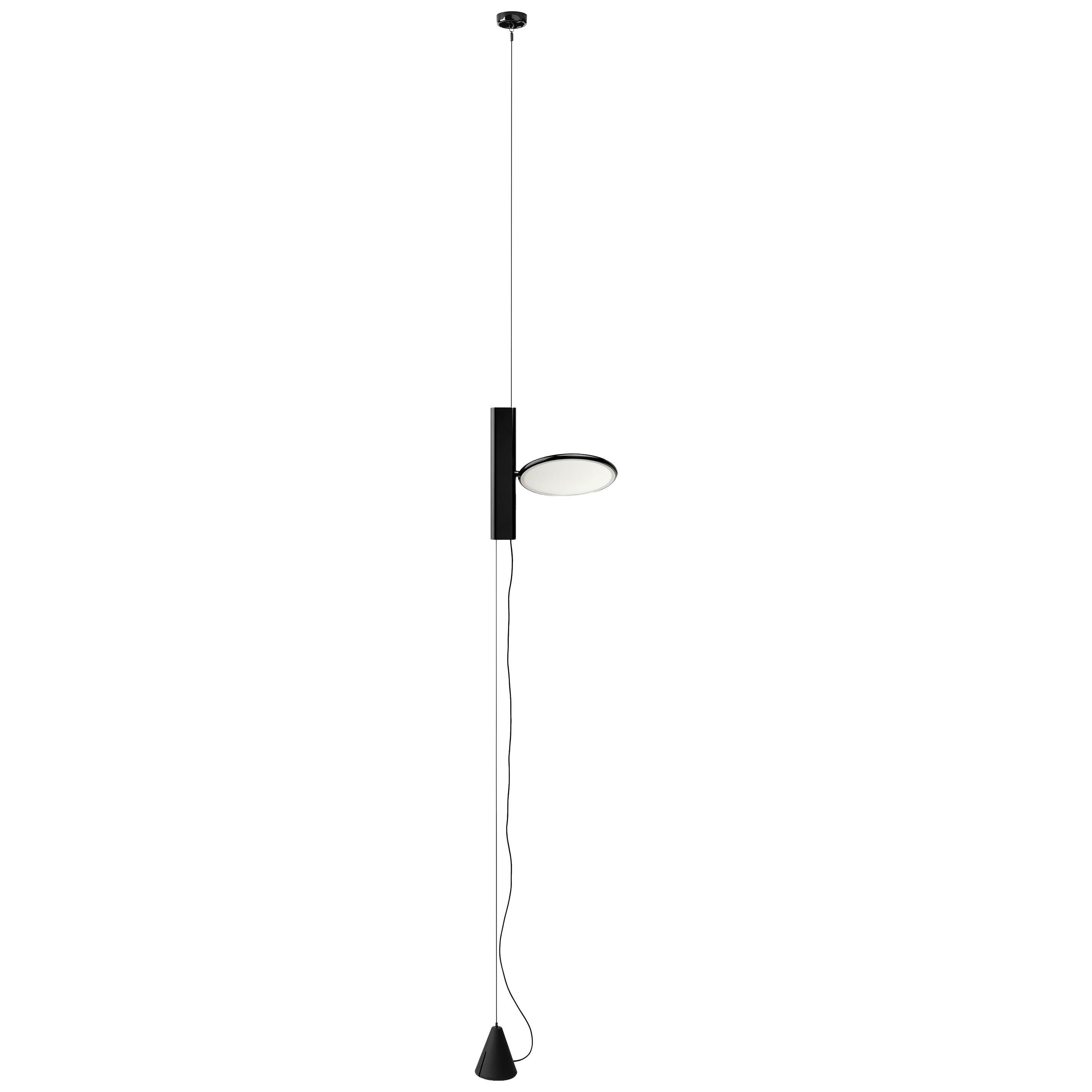 Lampe à suspension FLOS OK noire de Konstantin Grcic