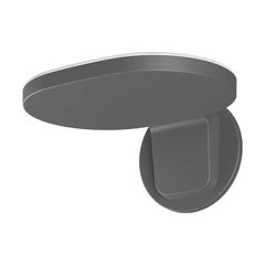 Aplique pequeño Flos Oplight W1 en antracita texturizada by Jasper Morrison