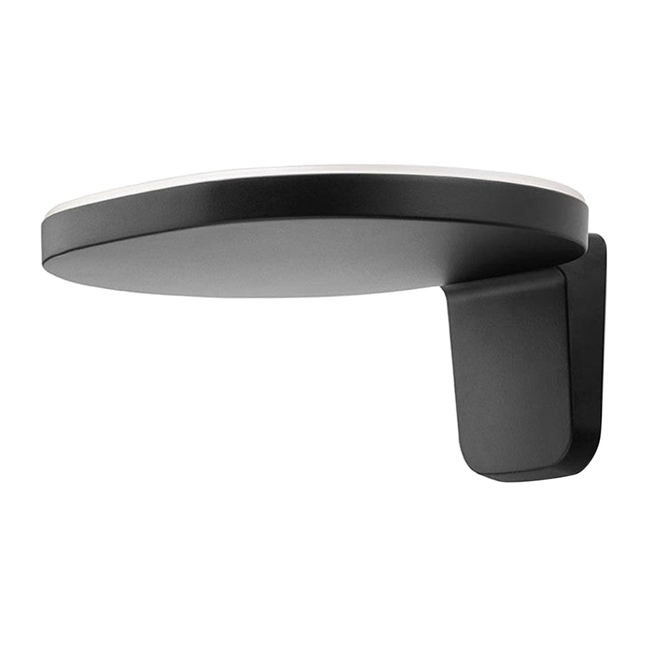 Aplique de pared grande Flos Oplight W2 en negro satinado by Jasper Morrison