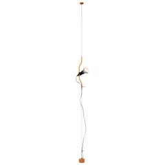 Flos Parentesi 50 Pendant Light in Orange by Achille Castiglioni and Pio Manzu