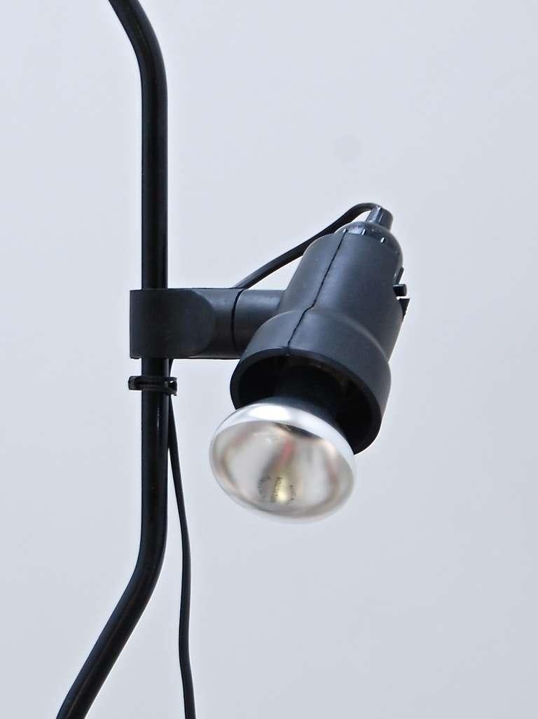 Lampadaire Flos Parentesi Noir - Achille Castiglioni & Pio Manzù 1971 - Neuf