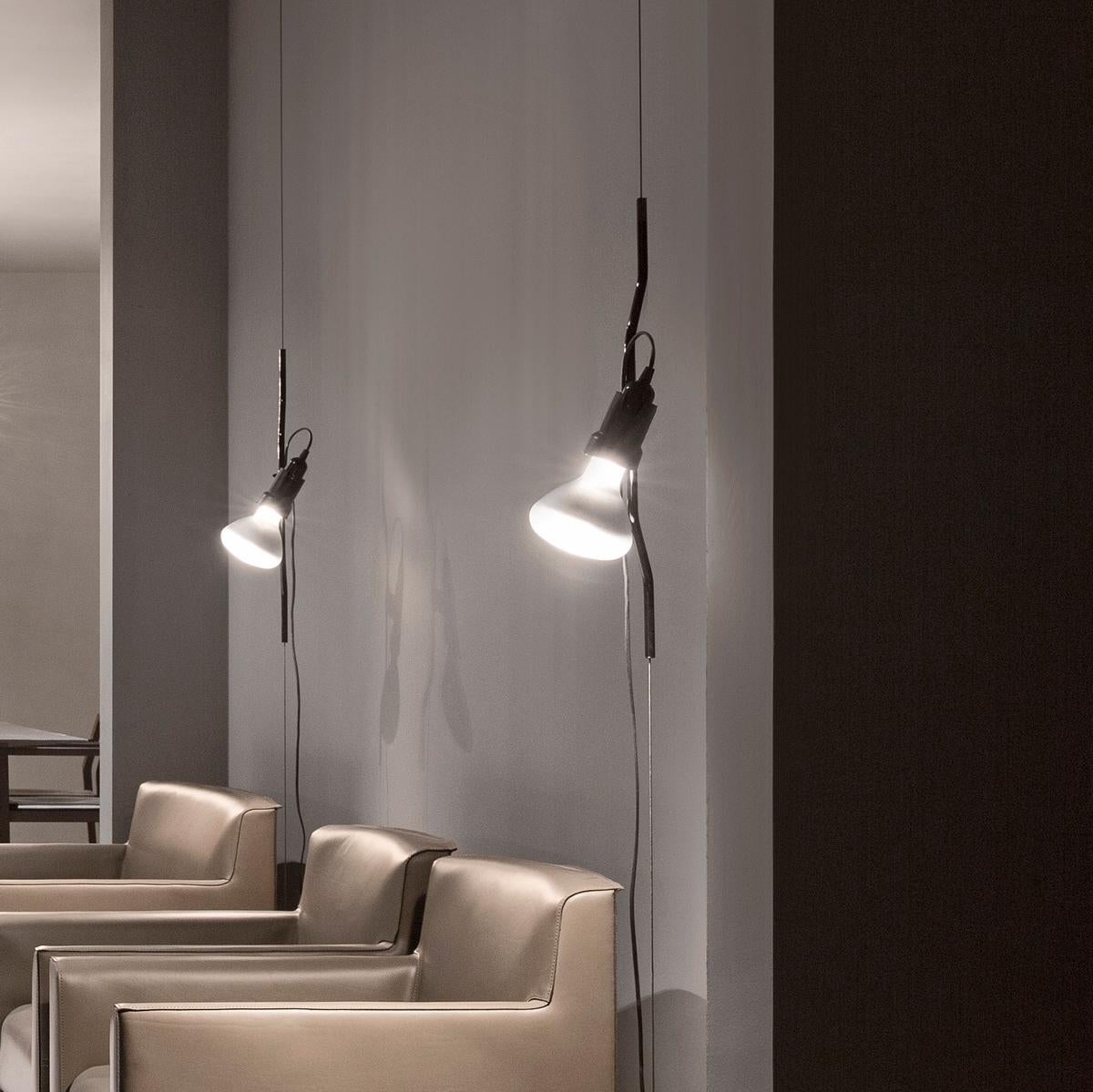 Lampe suspendue Flos Parentesi en nickel d'Achille Castiglioni & Pio Manzu en vente 6