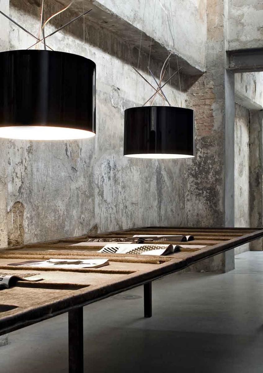 XXI secolo e contemporaneo Flos Ray, lampade a sospensione in bianco lucido di Rodolfo Dordoni in vendita
