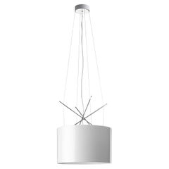 Flos Ray Suspension Lights in Glossy White by Rodolfo Dordoni