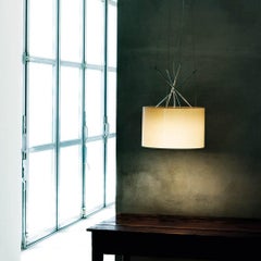 Flos Ray Suspension Lights in Grey Glass by Rodolfo Dordoni