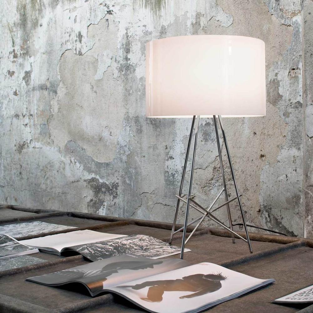 XXIe siècle et contemporain Lampe à poser Flos Ray en noir brillant Rodolfo Dordoni en vente