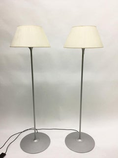 Flos Romeo soft F floor lamp with fabric shade designed by Philippe Starck