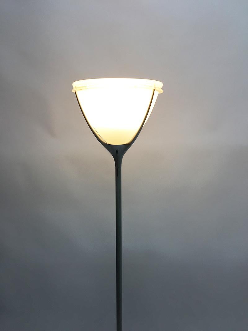 20th Century Flos Romeo soft F floor lamp with fabric shade designed by Philippe Starck For Sale